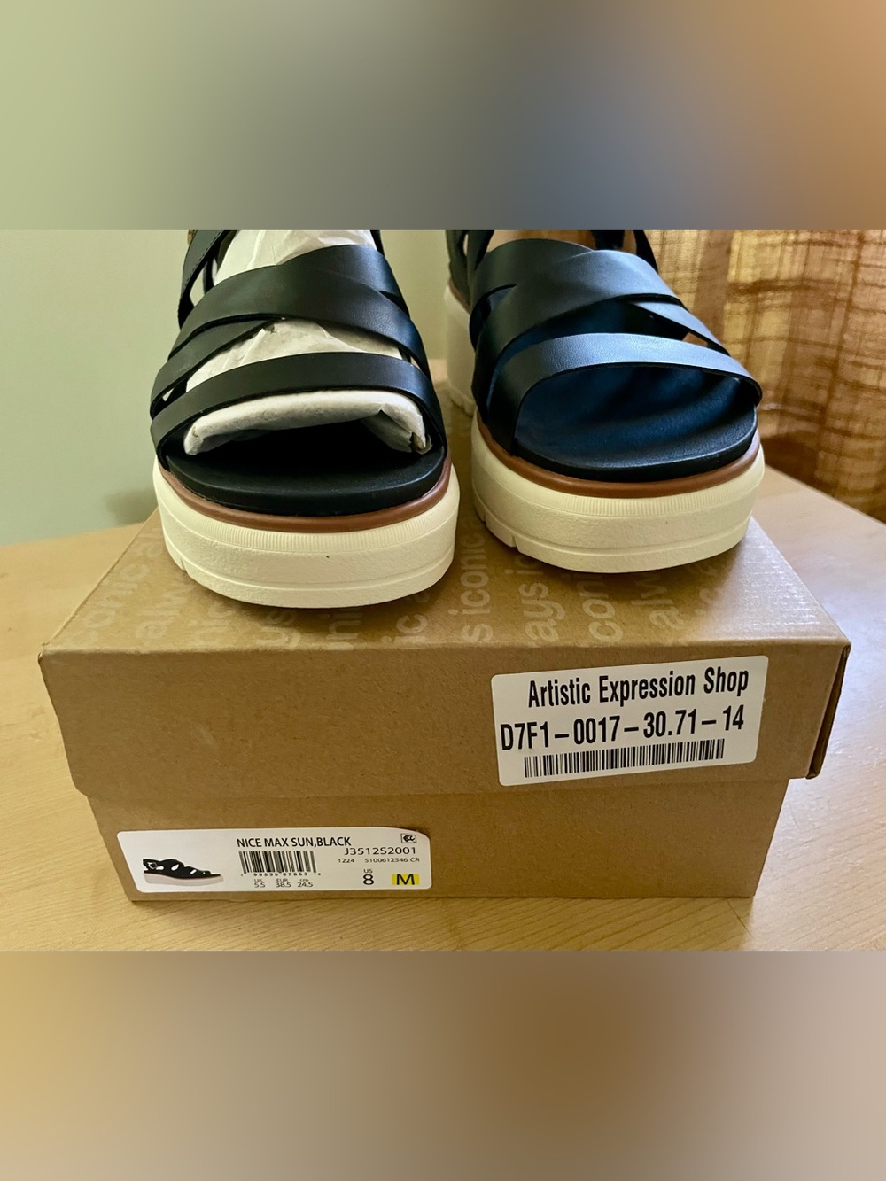 Dr. Scholl's Black Nice Day Max Sun Strappy Platform Sandals - Picture 3 of 6